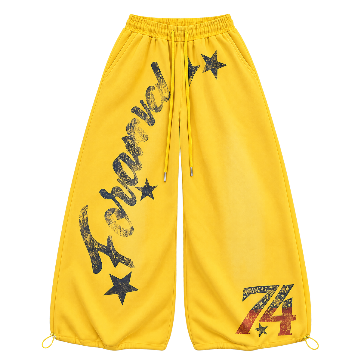 Vintage Star 74 Drawstring Wide-Leg Pants