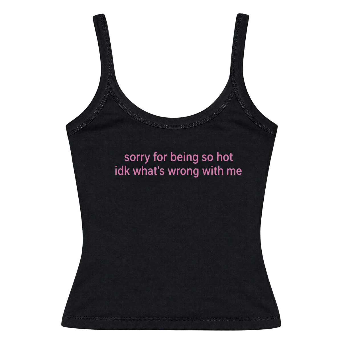 Y2K Slogan Letter Print Cropped Tank Top