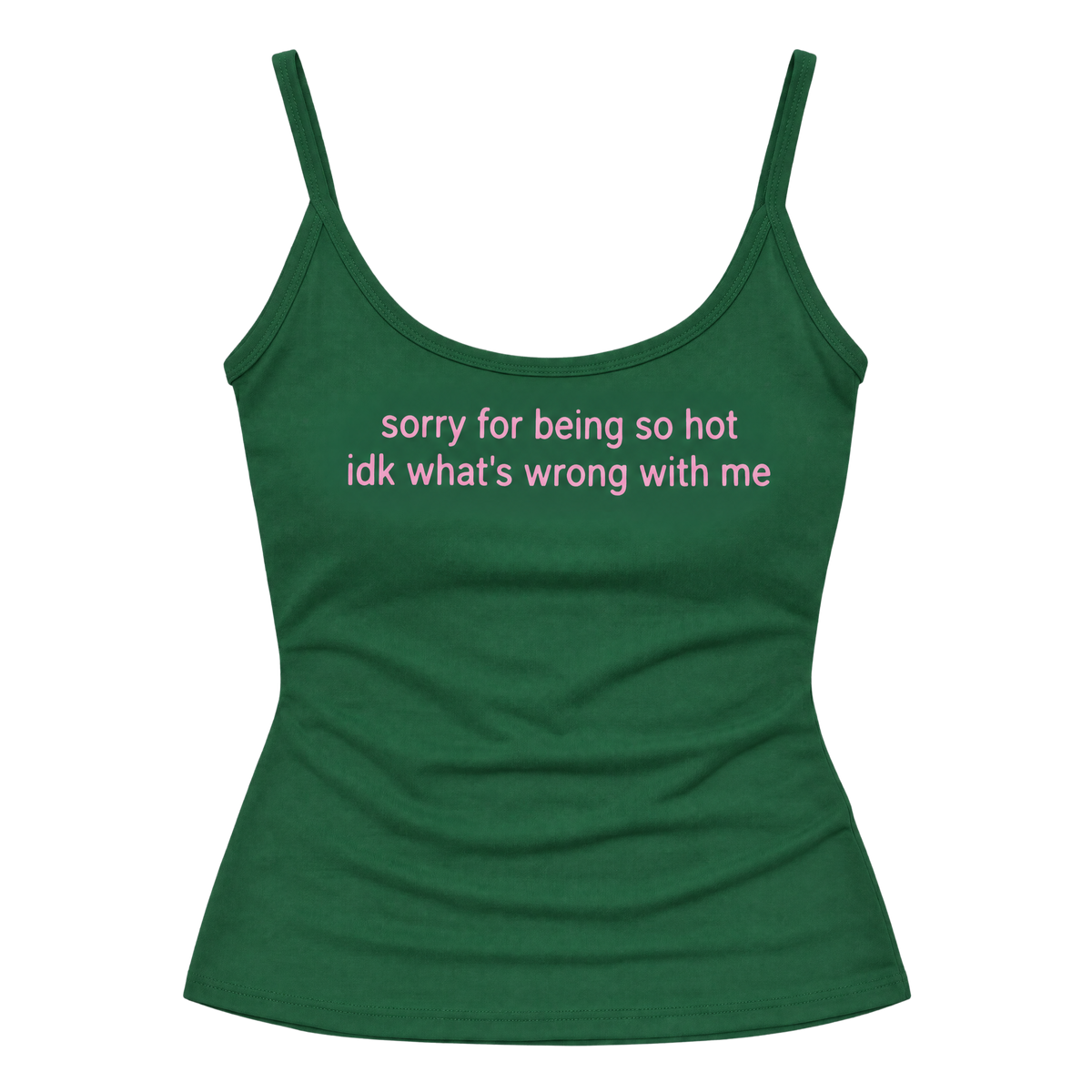 Y2K Slogan Letter Print Cropped Tank Top