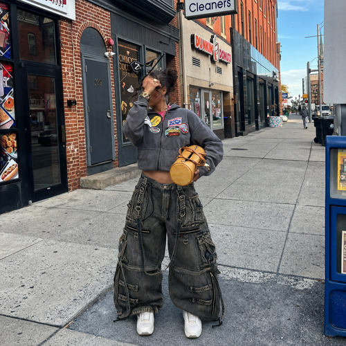 Baggy Cargo Pocket Jeans