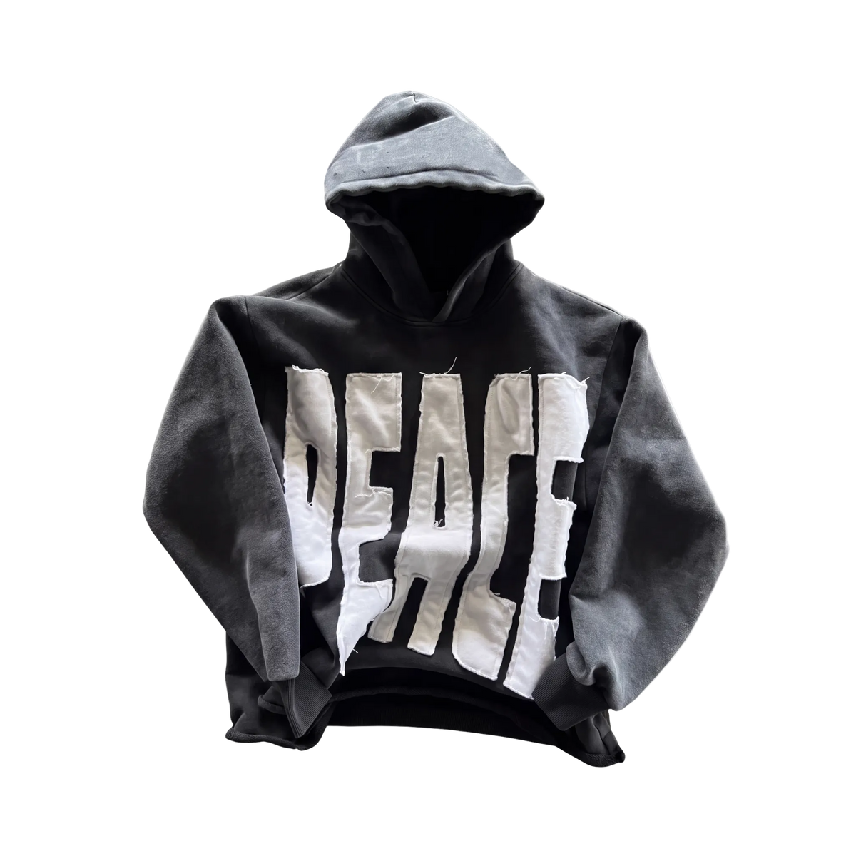 Peace Embroidered Streetwear Hoodie