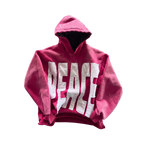 Peace Embroidered Streetwear Hoodie
