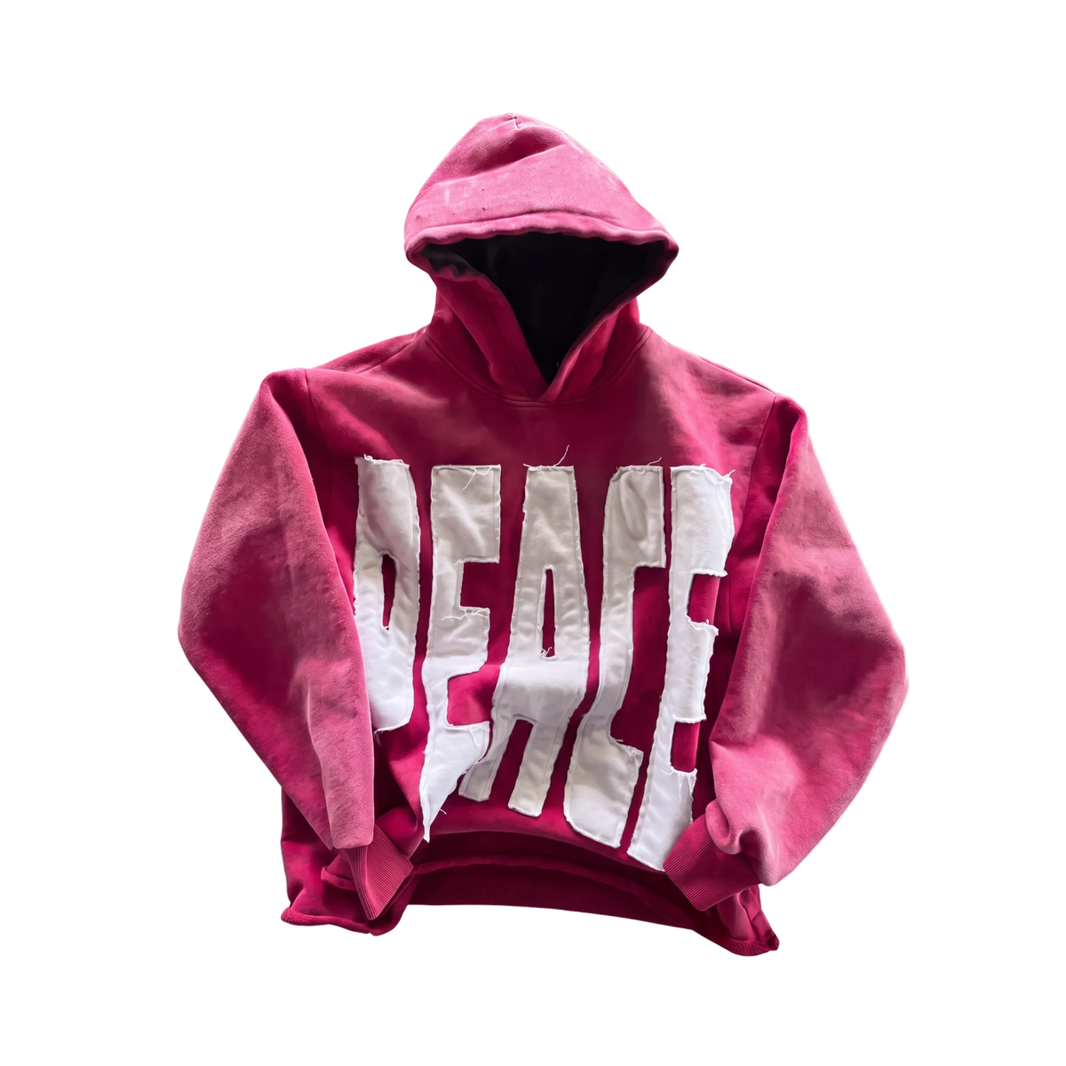 Peace Embroidered Streetwear Hoodie