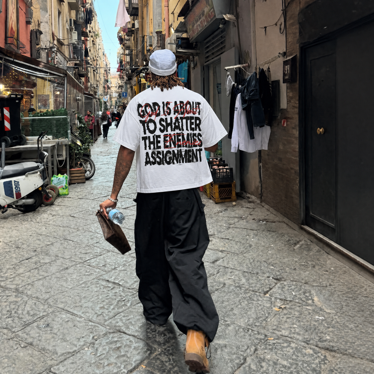 God Is About To Shatter The Enemies Assignment Round Neck Tee