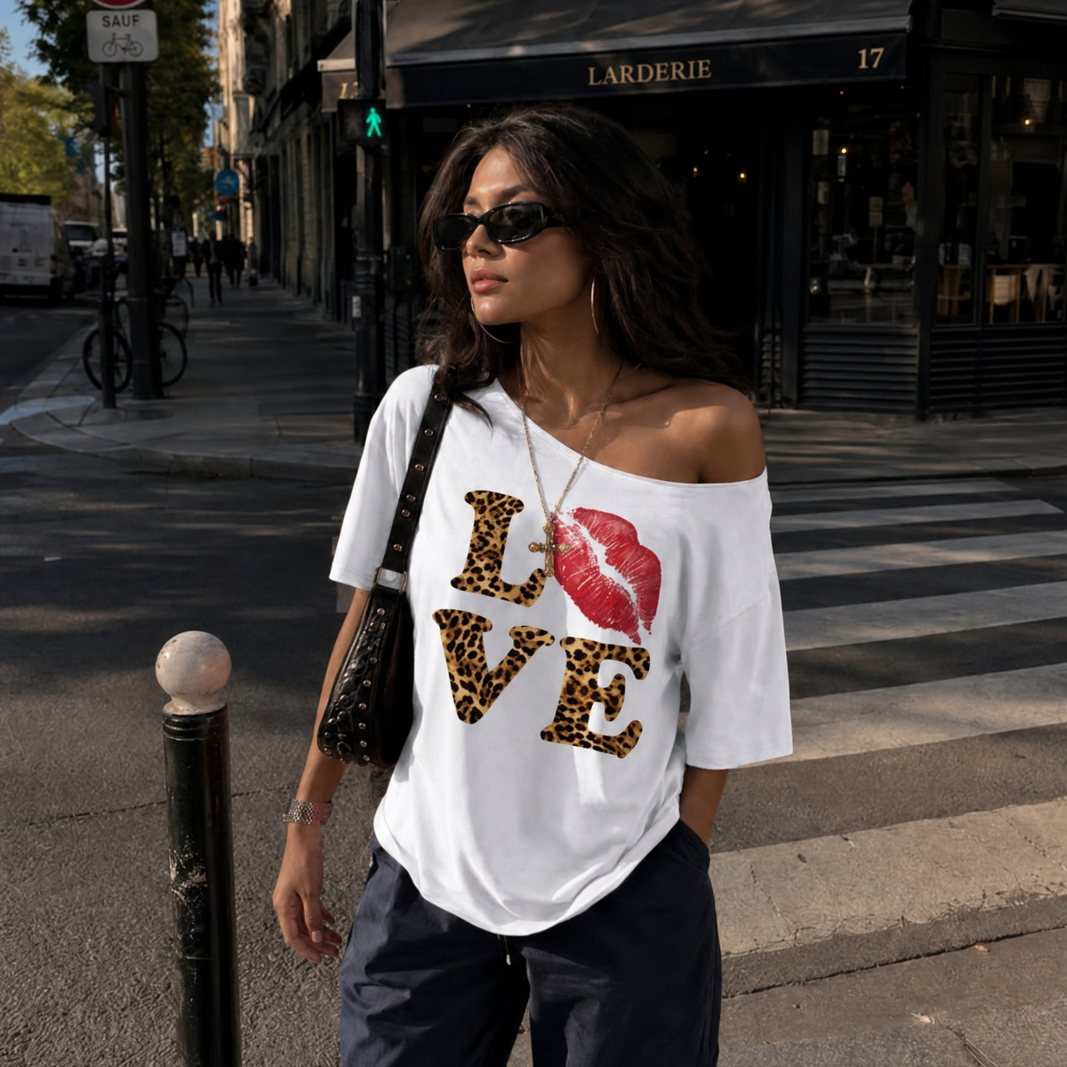 LOVE Graphic Oversized Cotton Tee