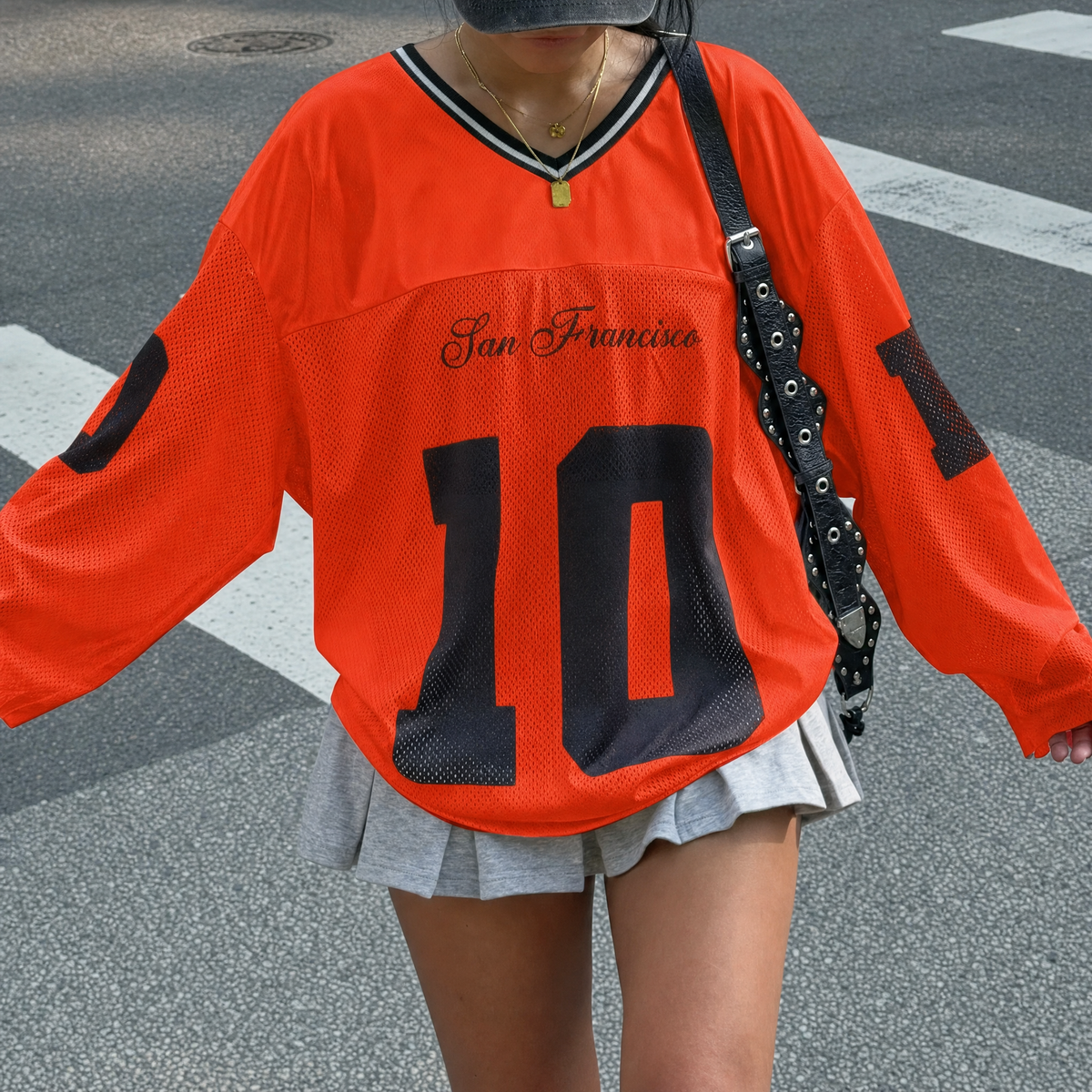 Simple Oversized Long Sleeve Jersey