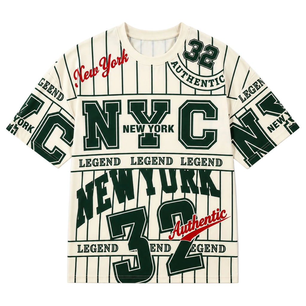 New York 32nd Printed Slim Fit Tee