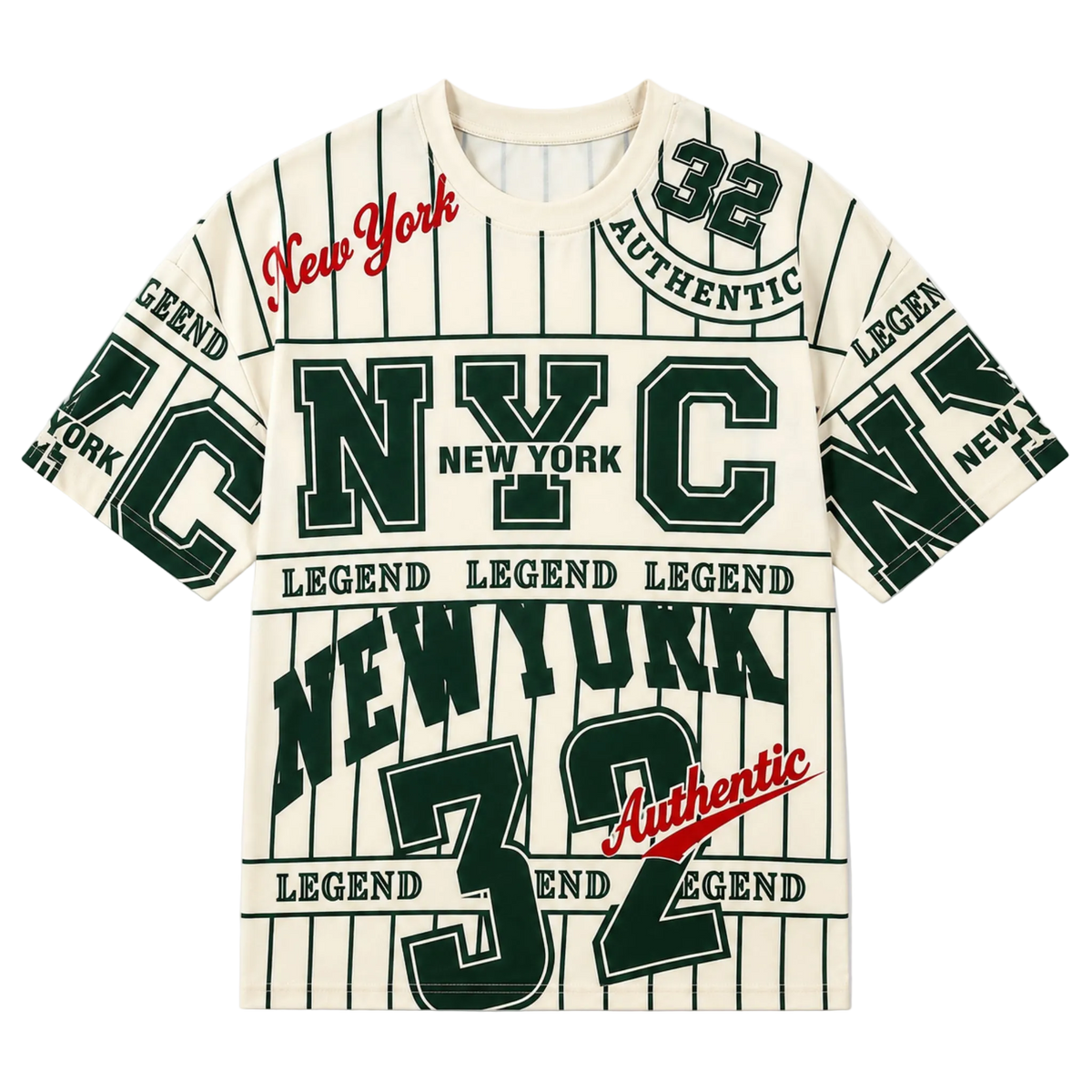 New York 32nd Printed Slim Fit Tee