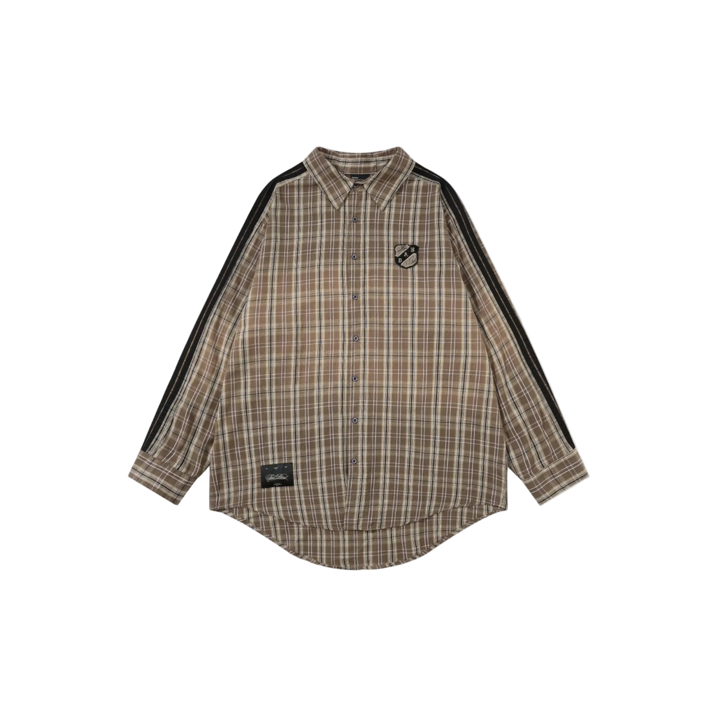 Oversized Plaid Shirt Streetwear Long Sleeve