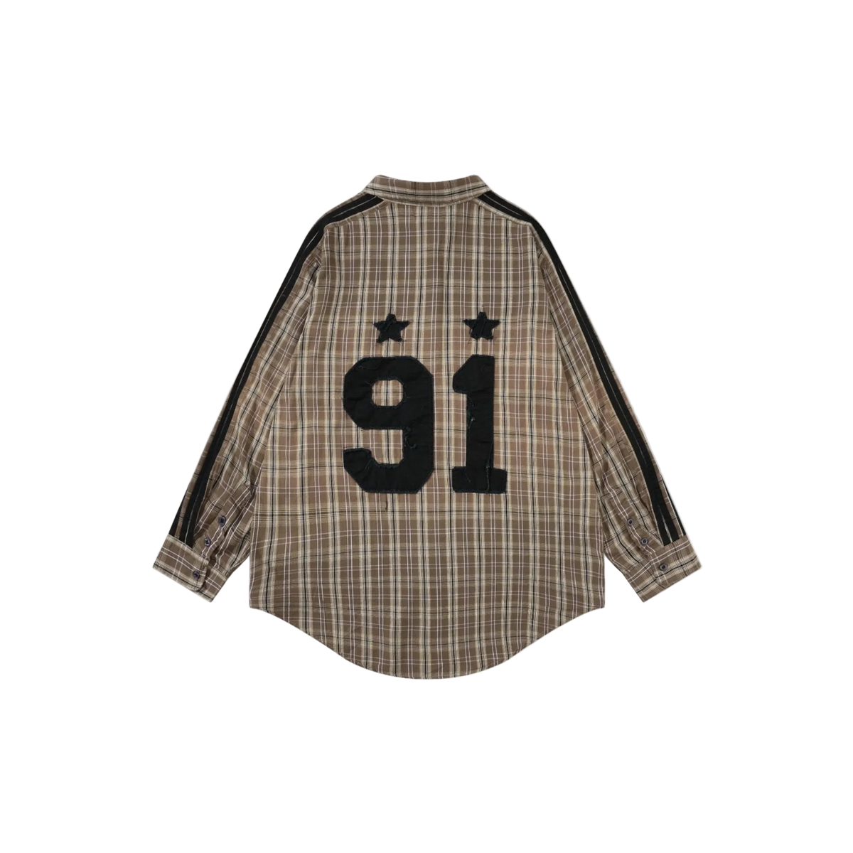 Oversized Plaid Shirt Streetwear Long Sleeve