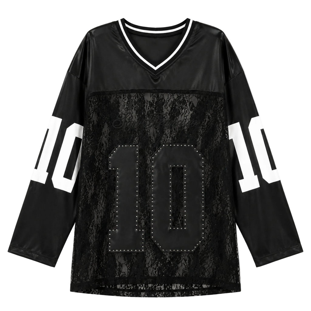 Lace Torso Shoulder Star Jersey