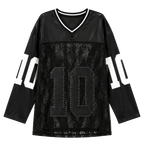 Lace Torso Shoulder Star Jersey