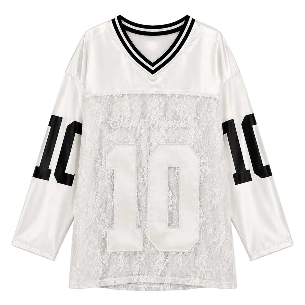 Lace Torso Shoulder Star Jersey