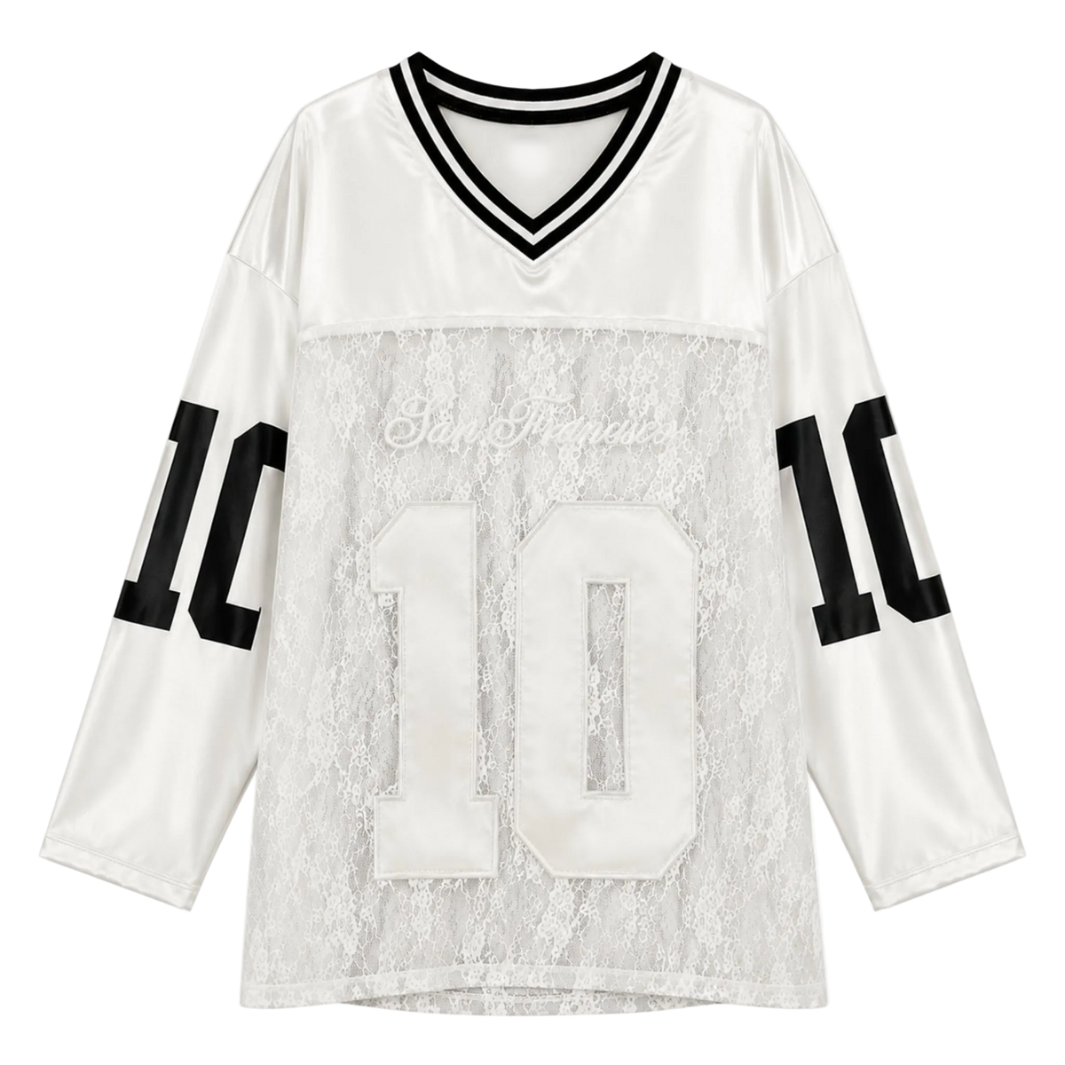 Lace Torso Shoulder Star Jersey