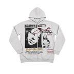 Oversized Gray Zip Hoodie Jacket