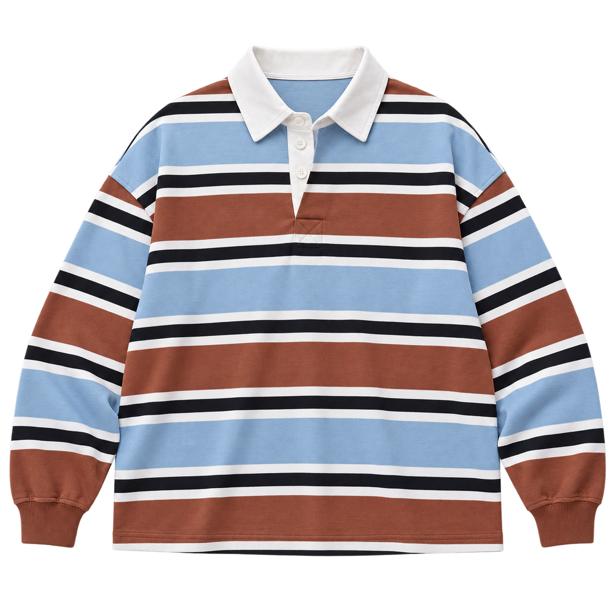 Retro Striped Contrast Pullover Jersey