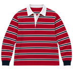 Retro Striped Contrast Pullover Jersey
