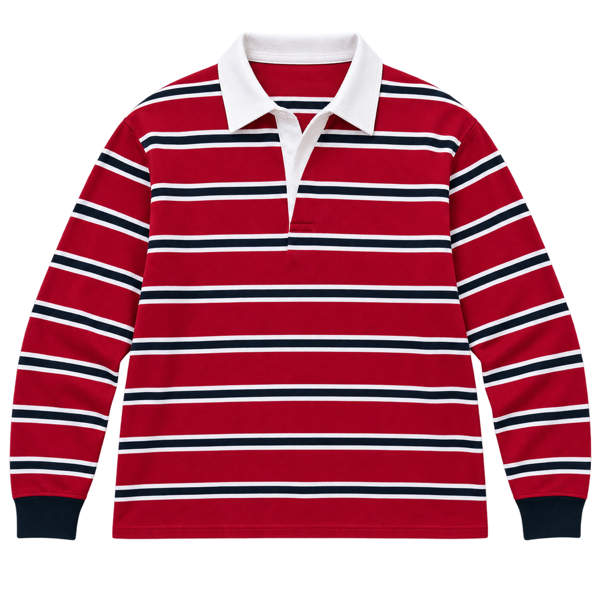 Retro Striped Contrast Pullover Jersey