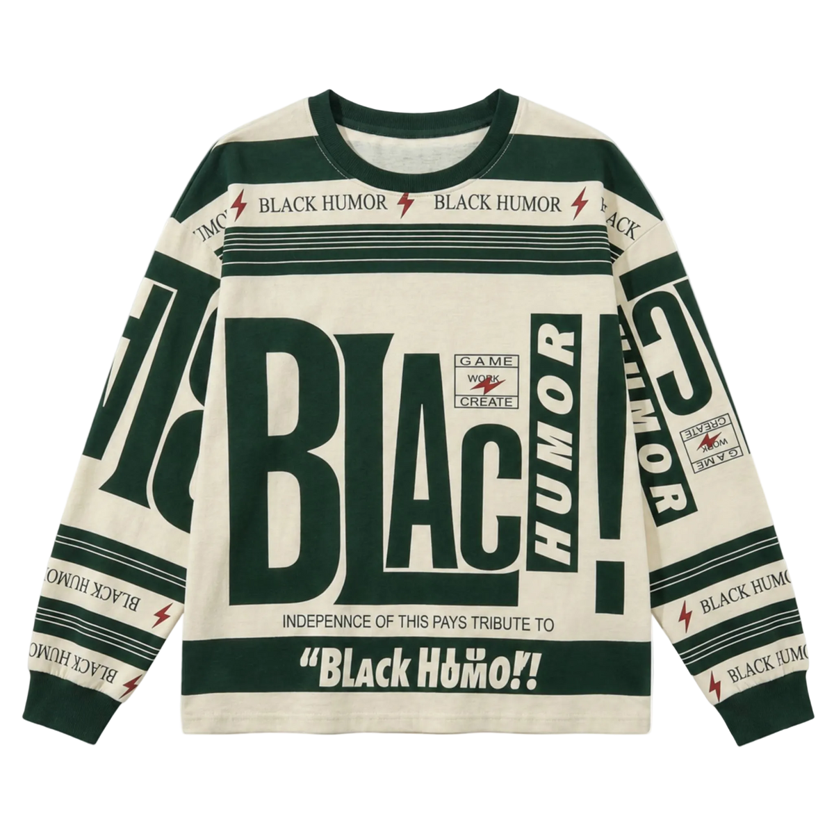 Retro Letter Print Long Sleeve Pullover