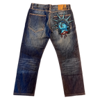 Statue of Liberty Print Denim Pants Women Jeans