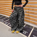 Women Fleece-Lined Oversized Parachute Pants