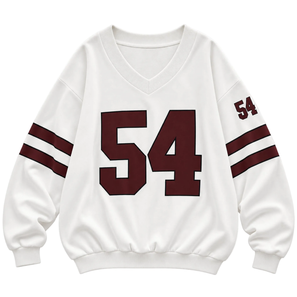 Women Loose V-Neck Sweatshirt