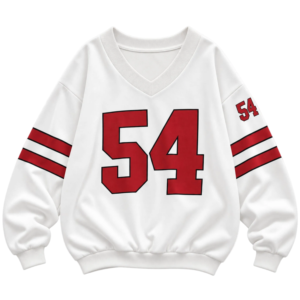 Women Loose V-Neck Sweatshirt