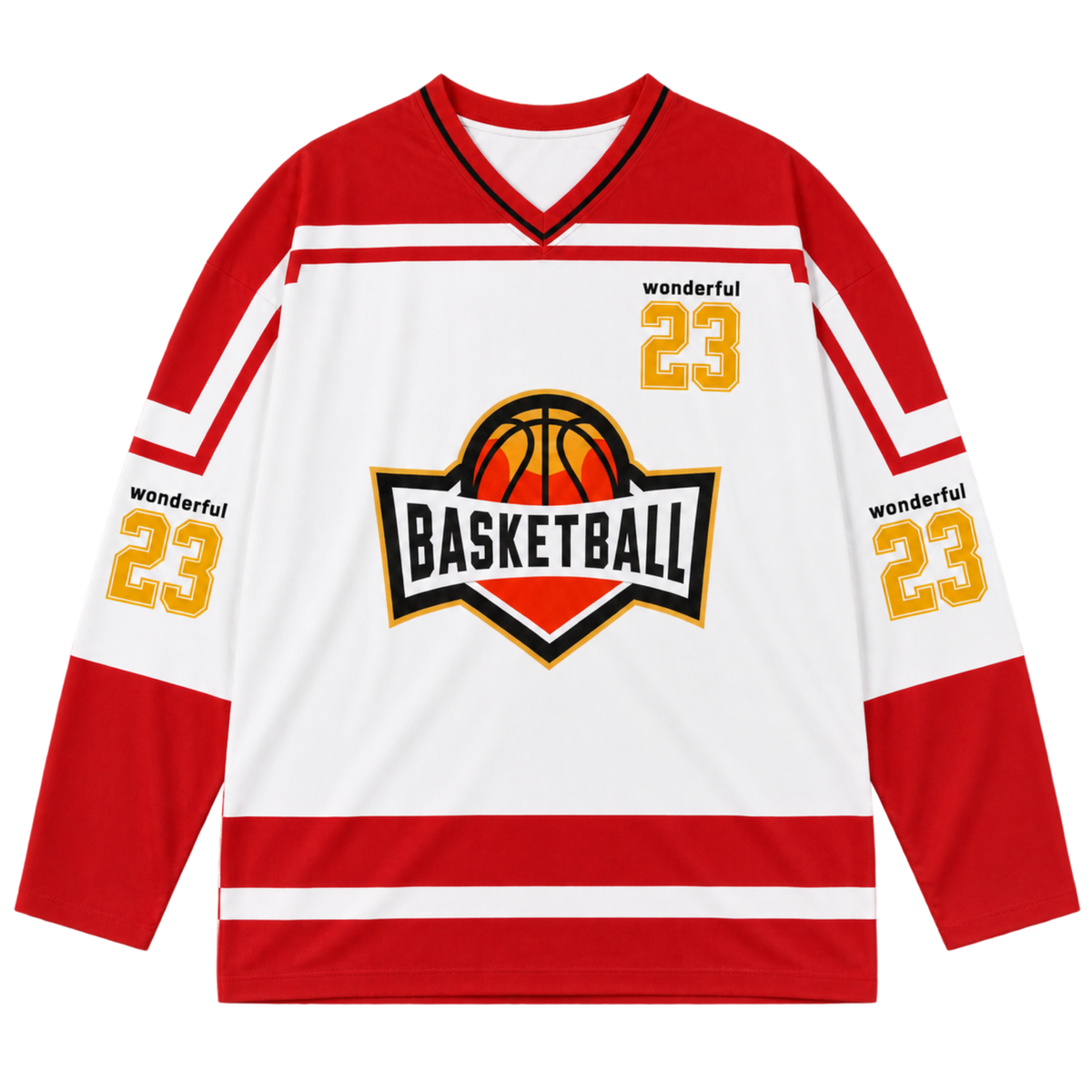 Wonderful 23rd V-Neck Long Sleeve Jersey