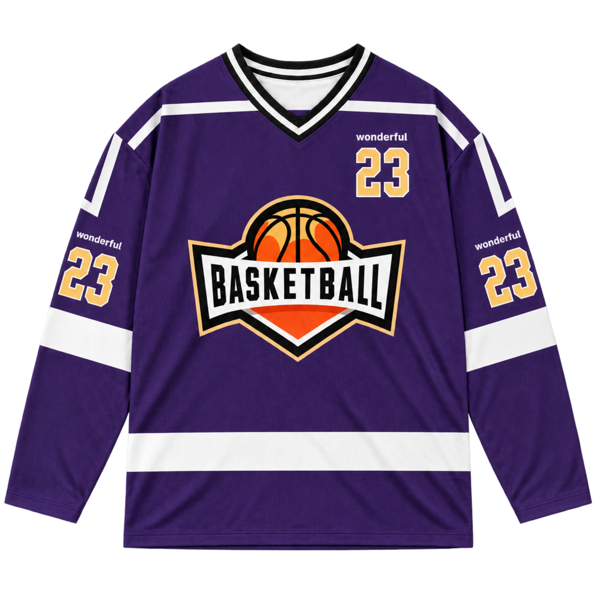 Wonderful 23rd V-Neck Long Sleeve Jersey