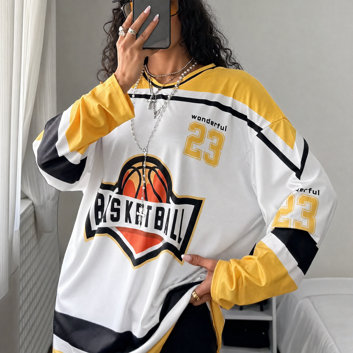 Wonderful 23rd V-Neck Long Sleeve Jersey