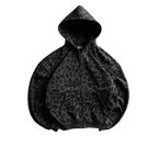 Y2K Zip Up Cheetah Hoodie