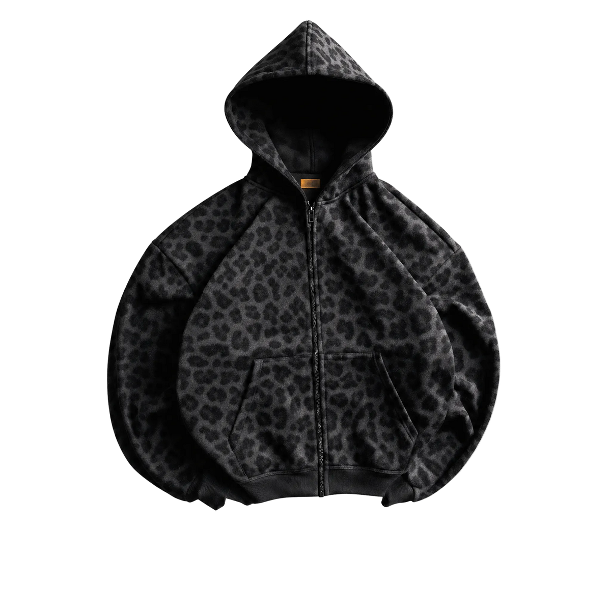 Y2K Zip Up Cheetah Hoodie