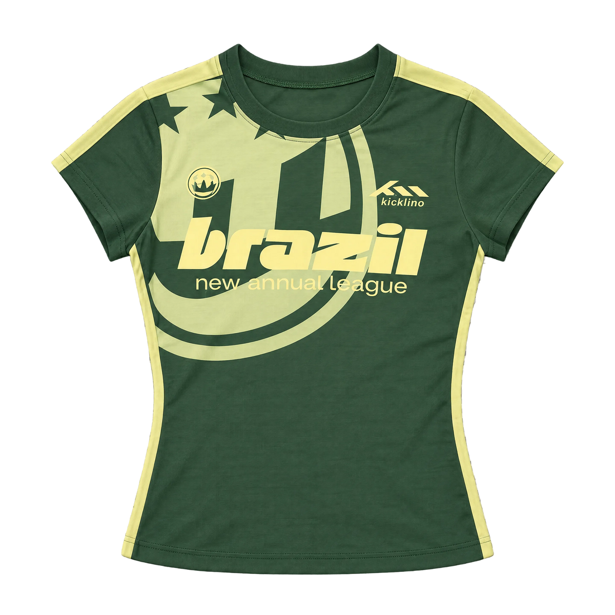 Racing Print Short Sleeve Vintage Top
