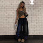 Vintage Star 74 Drawstring Wide-Leg Pants