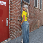Brazil Flag Number 10 Yellow Cropped Baby Tee