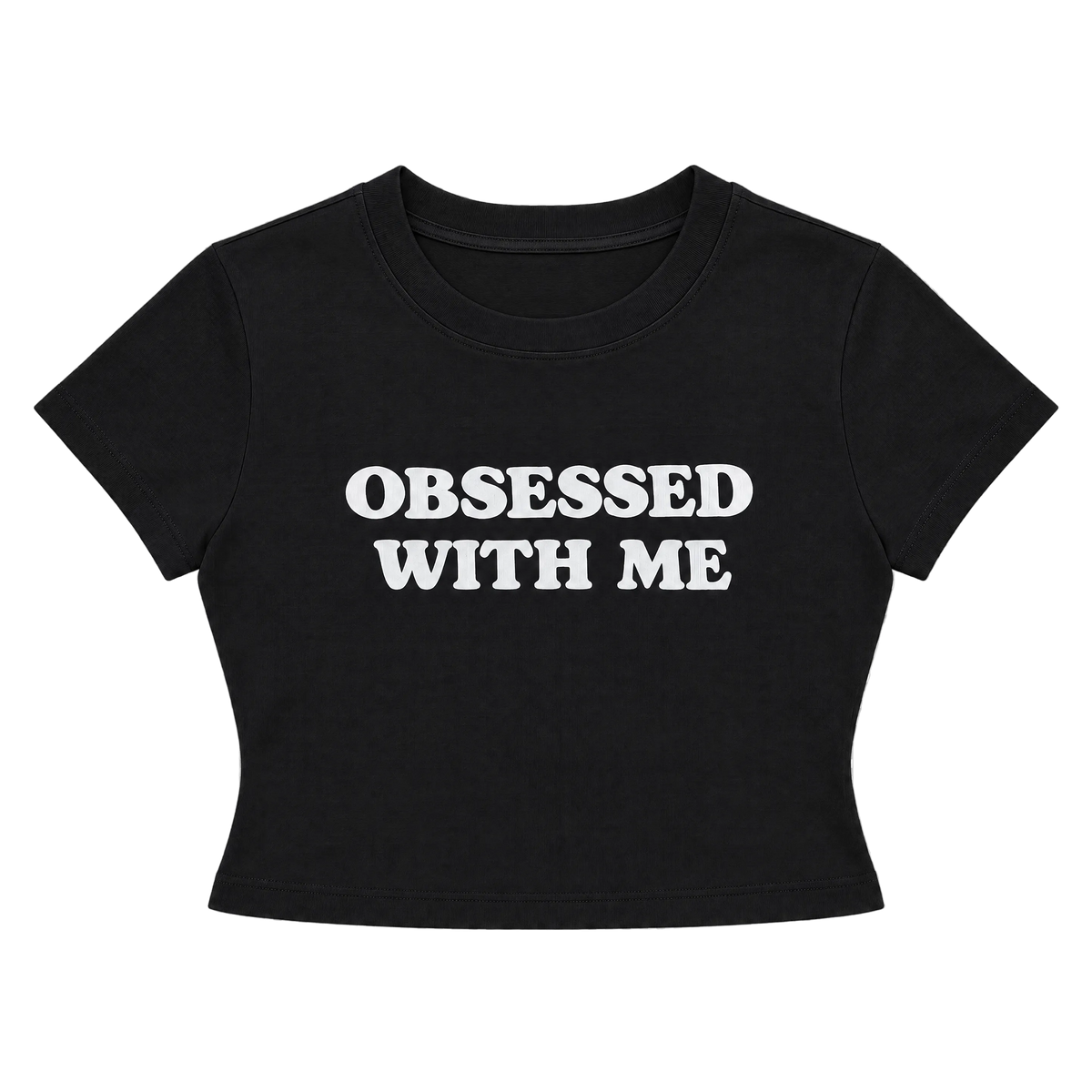 90s Vintage Letter Graphic Cropped Baby Tee