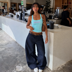 Y2K Slogan Letter Print Cropped Tank Top