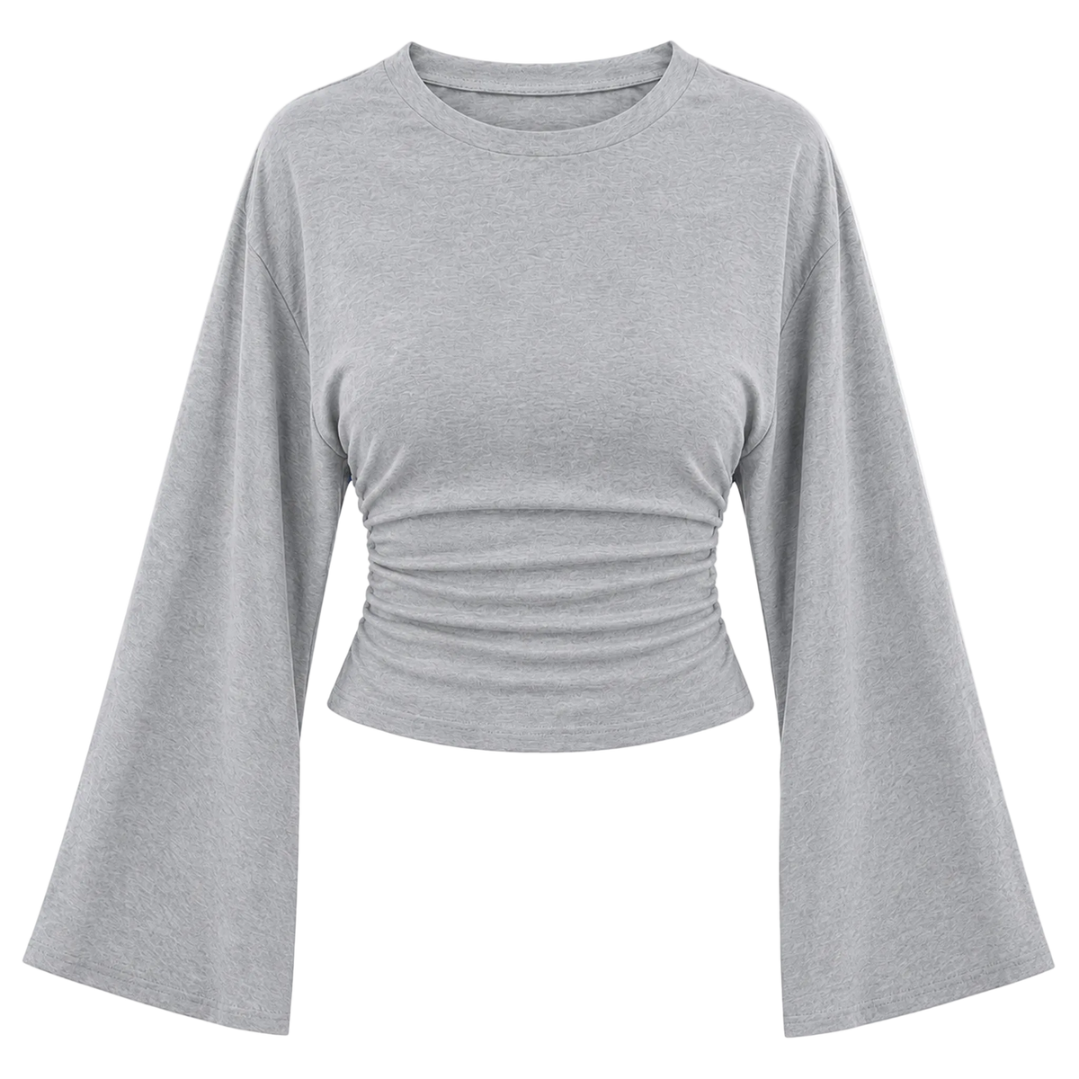 Cinched Long Sleeve Crop Top